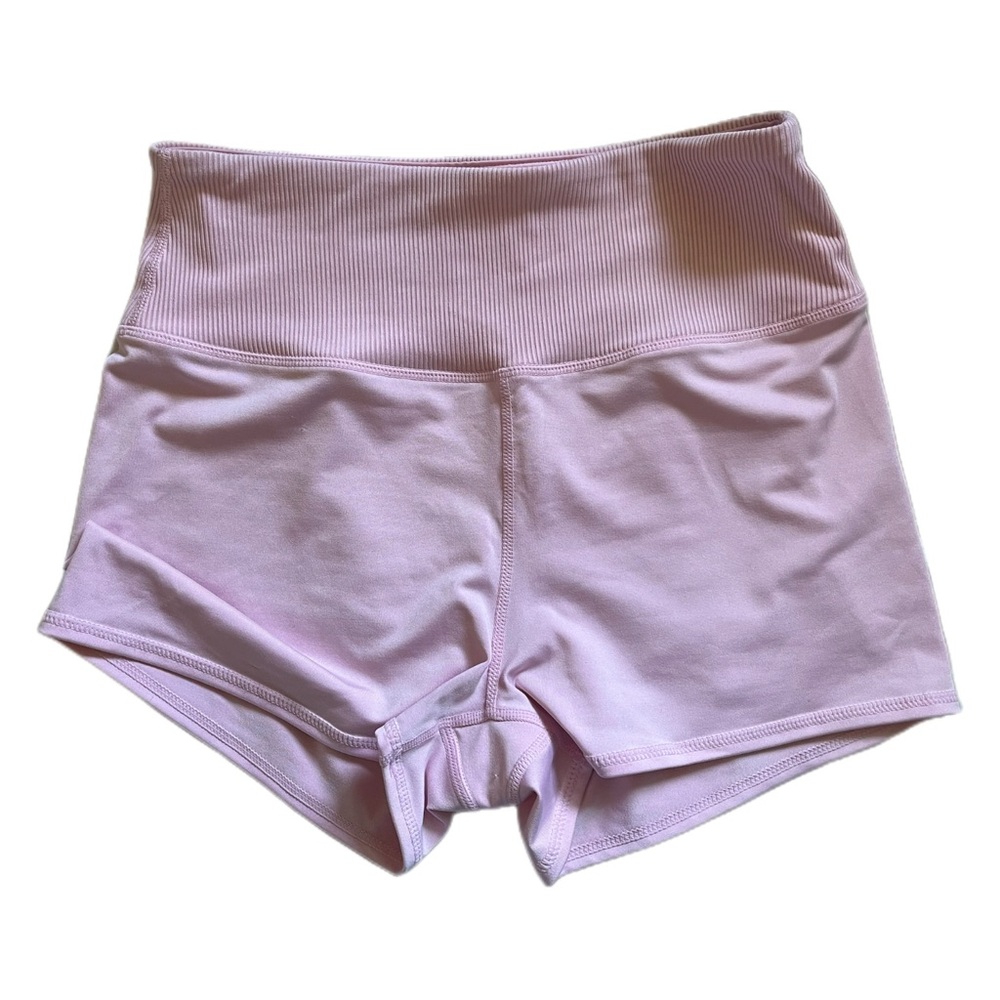Pink workout shorts